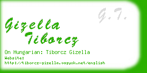 gizella tiborcz business card